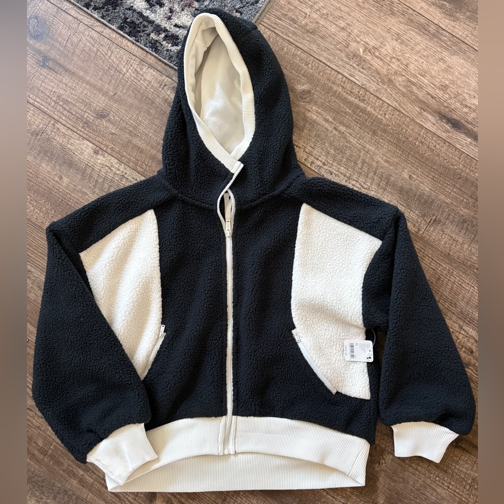 Free People Fleece Hooded Jacket